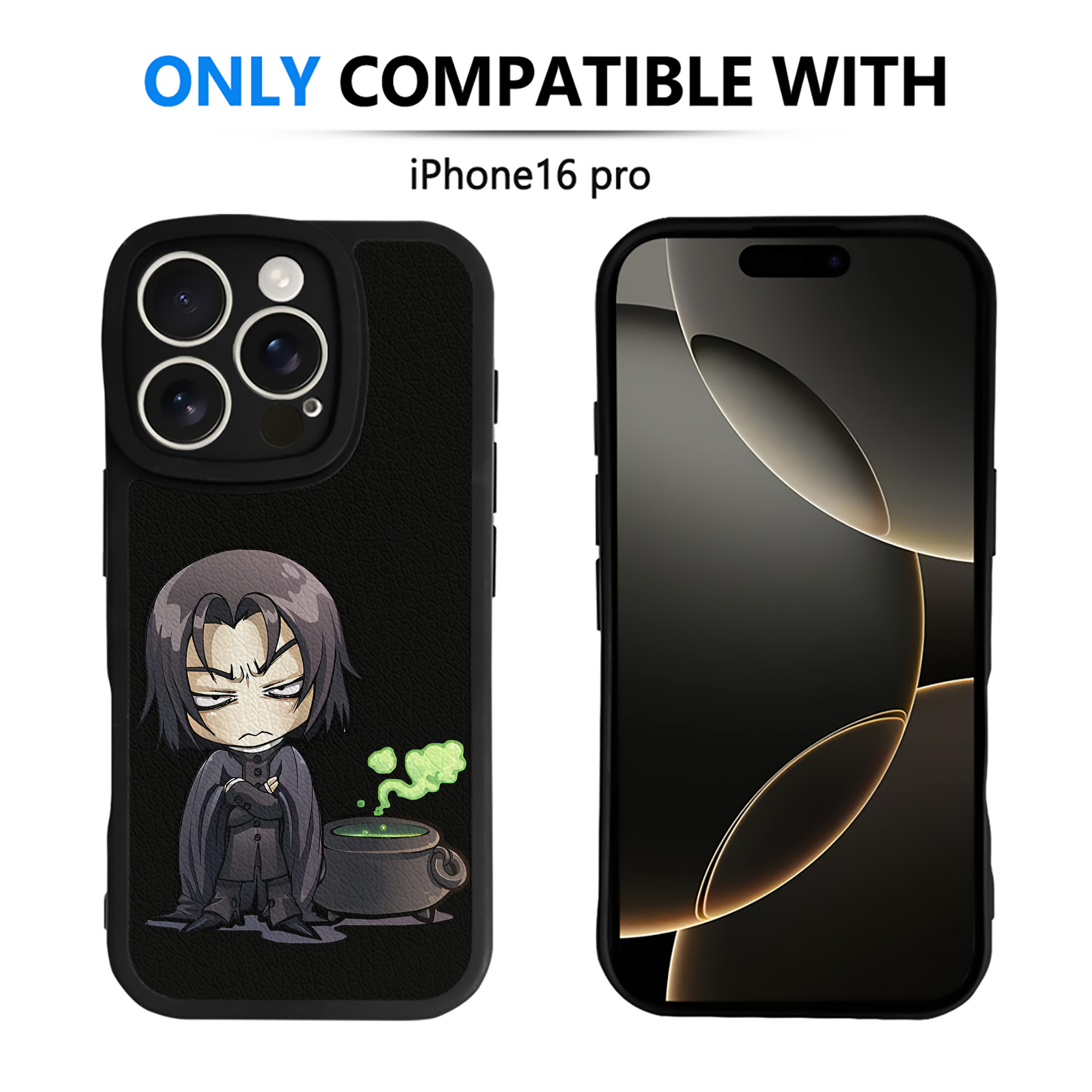 （画像用） Harry Potter ハリー・ポッターシリーズ 【iPhone 16シリーズ対応】シリコンスマホケース（レザー調） 材質：シリコン